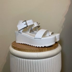 White Platform Sandals